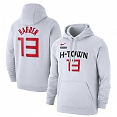 Houston Rockets 13 James Harden Nike 2019-20 City Edition Name & Number Pullover Hoodie White,baseball caps,new era cap wholesale,wholesale hats